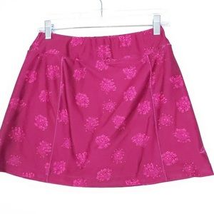 Nike Golf DRI-FIT Fuchsia Floral Print Skort Tennis Golf Skirt Size Small
